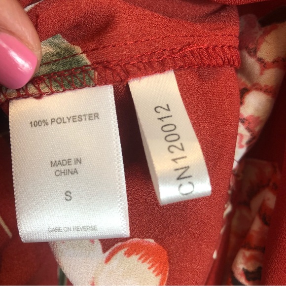 Soho Jeans Long Sleeve Button Down Tie Front Blouse Size S - Picture 3 of 8